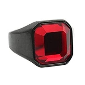 Black and Red Unisex Ring